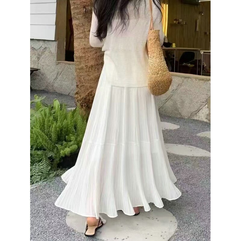 Long Skirt - Fashionable Tassel Cake Long Maxi Women Skirt