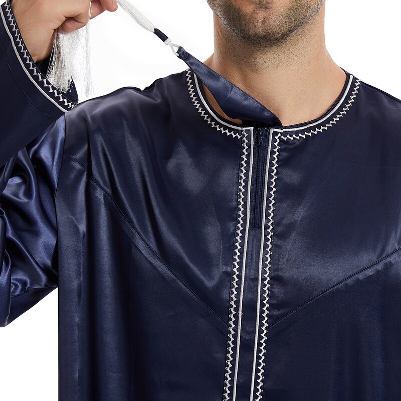 Men Thobe - Premium Quality Qatar Arabic Traditional Muslim Men Robe