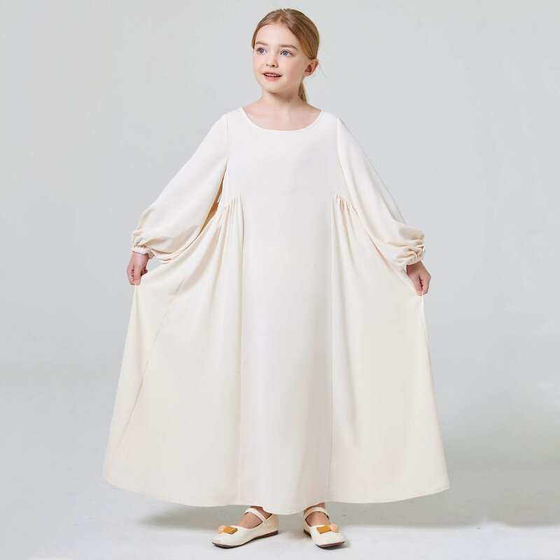 Prayer Dress - 2024 Ramadan 10 Colors One Piece Jilbab Muslim Kids