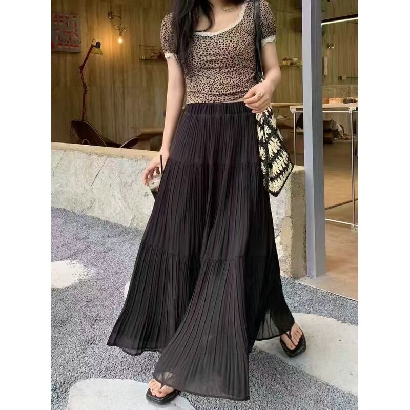Long Skirt - Fashionable Tassel Cake Long Maxi Women Skirt