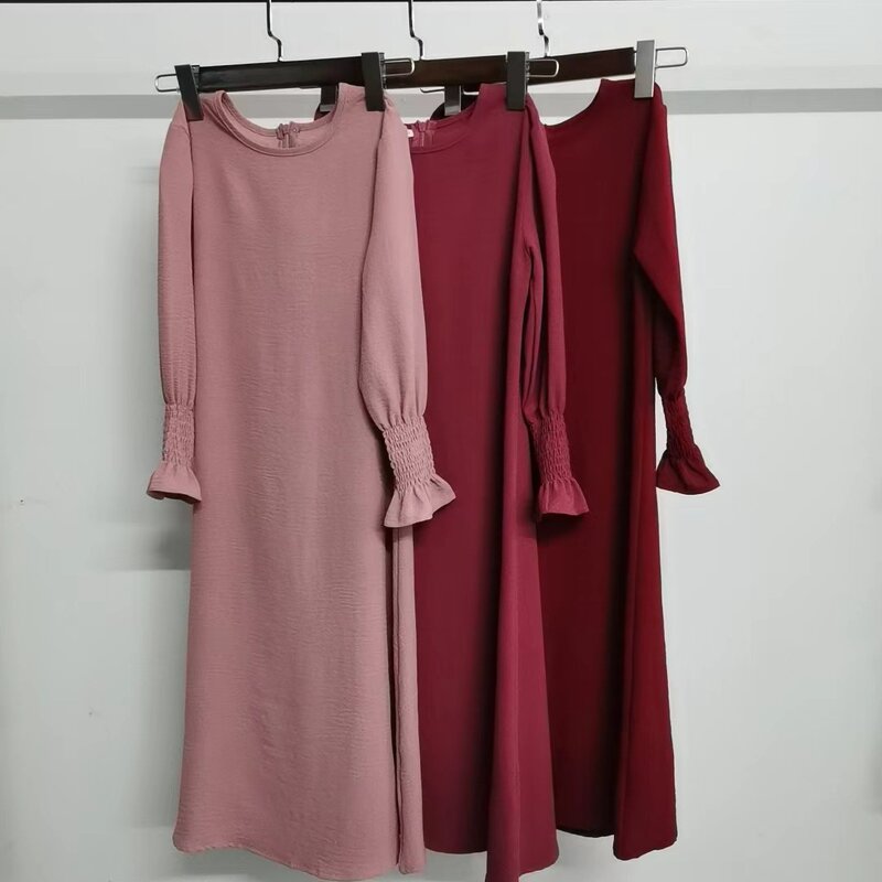 Kids Abaya - 2025 Black Pink Hoody Arabic Muslim Girls Eid Dress