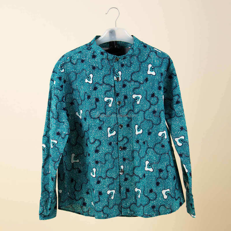 Men Set - 100% Cotton Ankara Wax Bazin 2 Pieces Traditional Attire