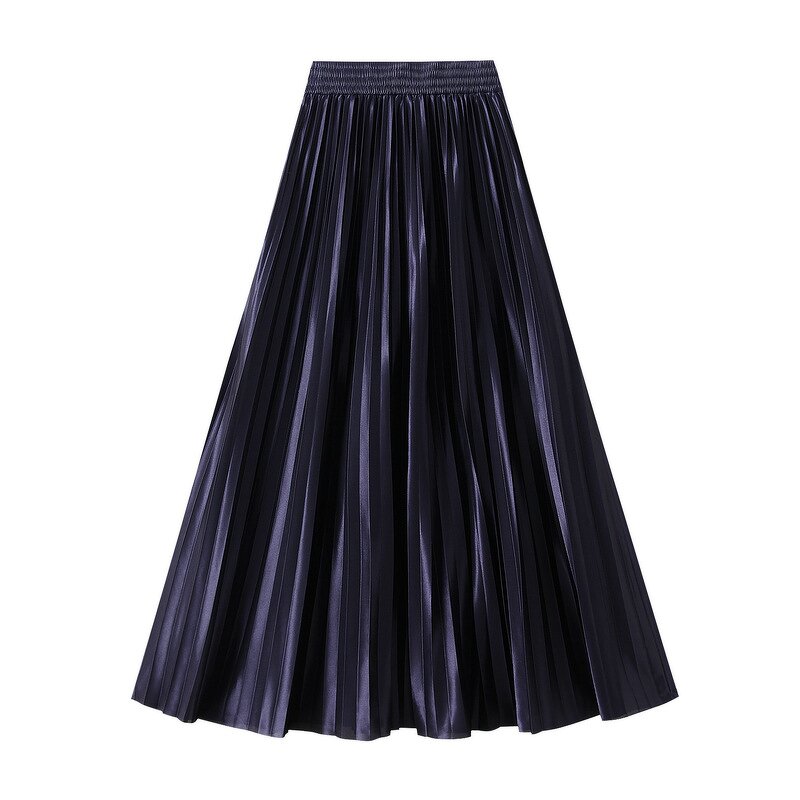 Long Skirt - 20 Colors Pleated Satin Fashion Muslim Women Modest Wear