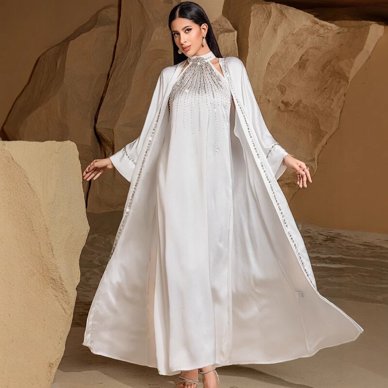 Kaftan Dress - BA5180 Handsewn Diamonds Beaded Middle Eastern Gown