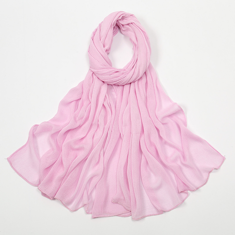 Hijab Scarf - Rolled-Edge Rayon Cotton Elegant Middle East Best-Selling