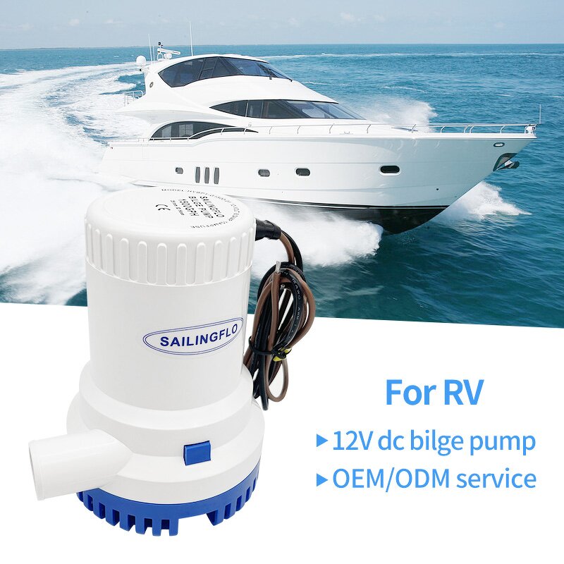 Bilge Pump Manufacturer - SAILINGFLO 1500GPH 12V 8m Submersible