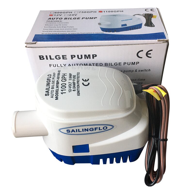 Bilge Pump Manufacturer - 12V DC 1100GPH Automatic for Boat Marine