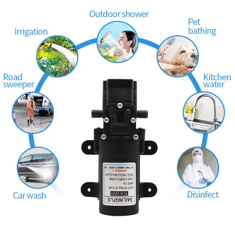 Water Pump Manufacturer - SAILINGFLO FLO-2203 70psi 12VDC for Garden Irrigation High Pressure Sprayer