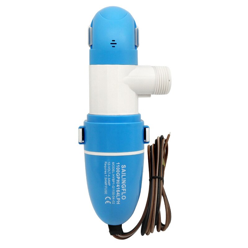 Bilge Pumps Manufacturer - SAILINGFLO 12V DC 900GPH Low Profile Water Level Sensing Auto