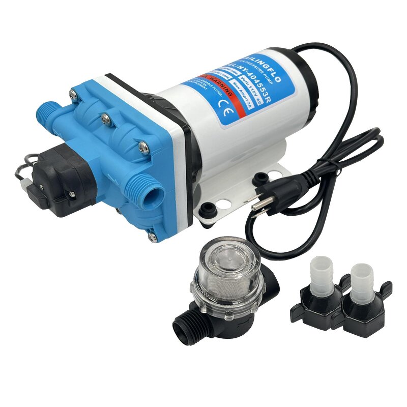 RV Water Pump Manufacturer - HY-304553R Low Noise 55psi 115V AC 3GPM