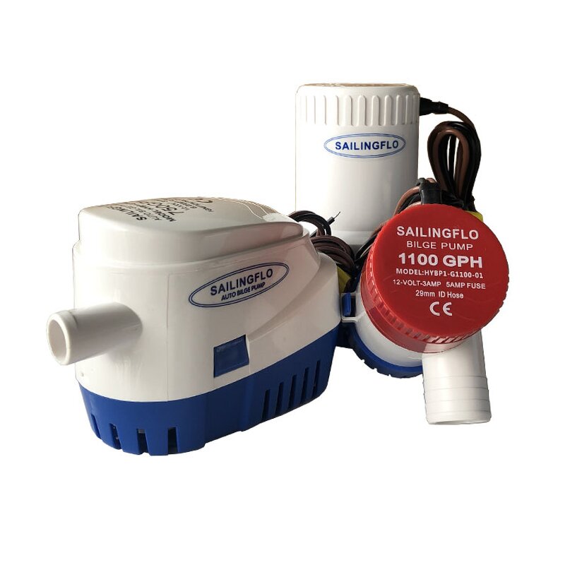 Bilge Pump Manufacturer - Factory Price 1100GPH Impeller Small Boat Submersible Non-auto Marine