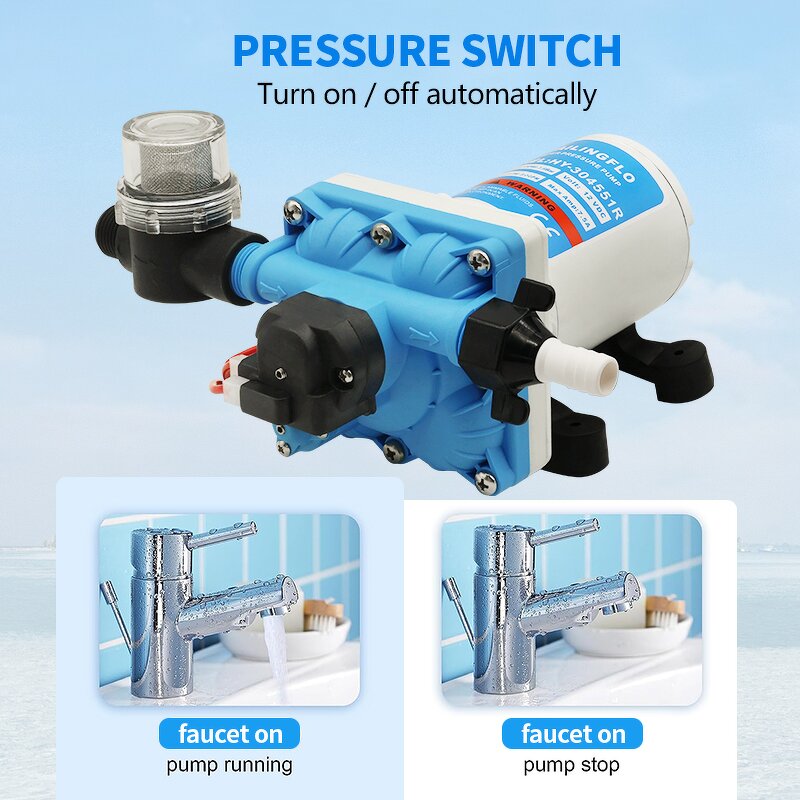 Water Pump Manufacturer - SAILINGFLO 3.0GPM 12V DC for RV Marine High Pressure Cleaning