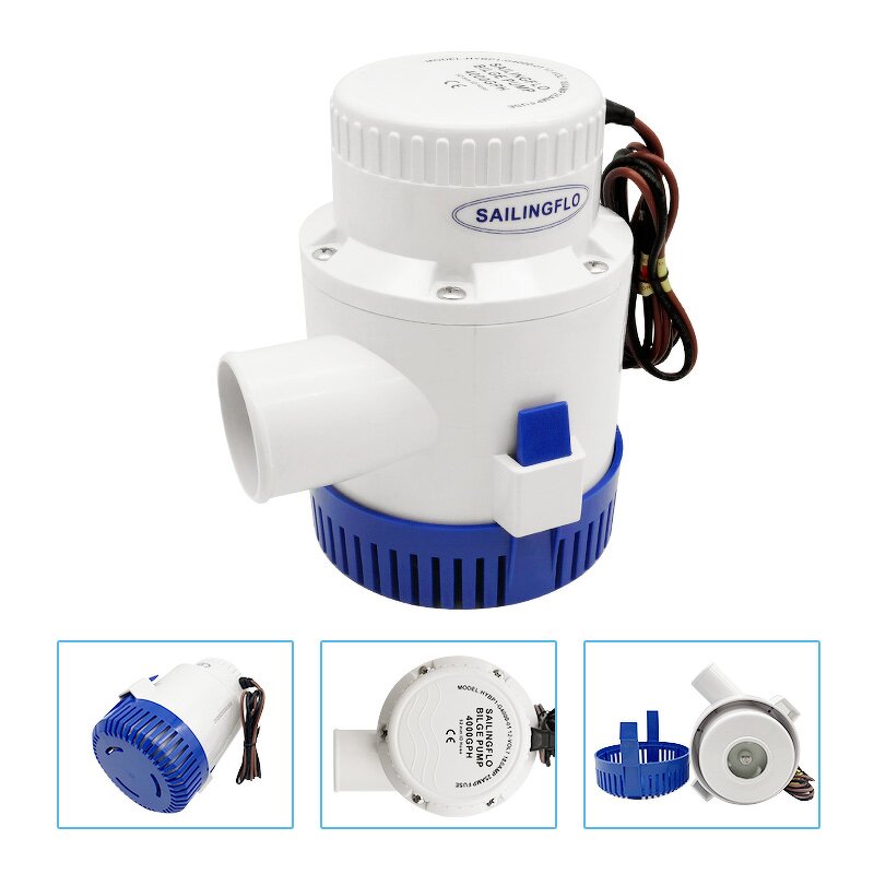 Bilge Pumps Manufacturer - New 4000GPH Submersible for RV Boat Marine Plumbing