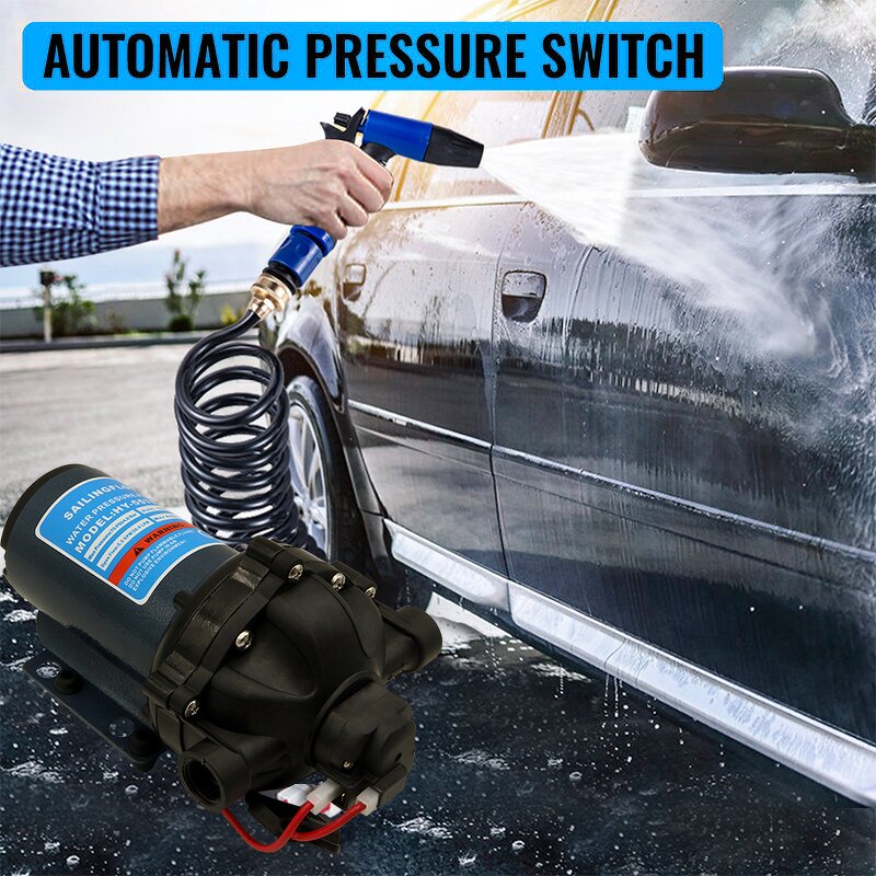 Car Washer Pump Manufacturer - Electric 70PSI 20.8LPM Self Priming 12V DC Washdown Kit