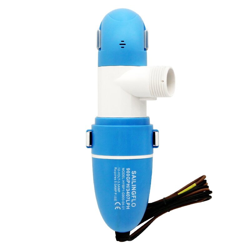 Bilge Pumps Manufacturer - SAILINGFLO 900GPH Narrow Low Profile Water Level Sensing Non-automatic