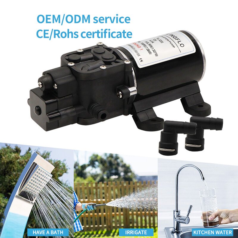 Diaphragm Pump Manufacturer - Micro FL-3203 100psi Marine 12V DC for Car Wash