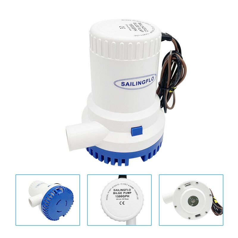 Bilge Pump Manufacturer - SAILINGFLO 1500GPH 12V 8m Submersible