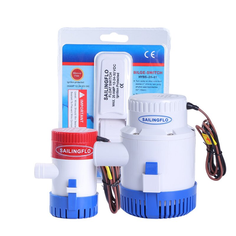 Bilge Pump Manufacturer - SAILINGFLO 1500GPH Marine Submersible Boat