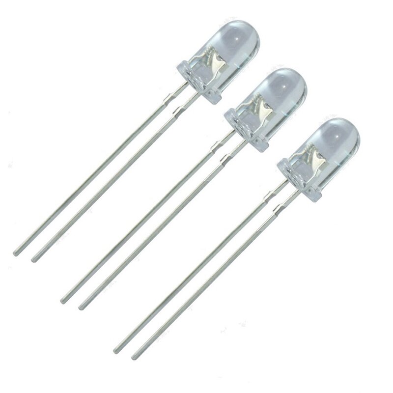 LED Diode - Deep Red 5/8/10MM 660-700nm Water Clear Lens InGaAs