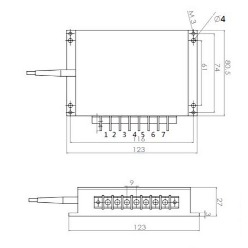 Laser Module - 808nm 25W Fiber-Coupled 400μm Patchcord CATV & Telecom