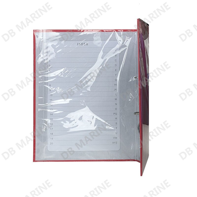 Letter File - 470203 Red Plastic Hard Cover Arch Holder with Lock Fastener