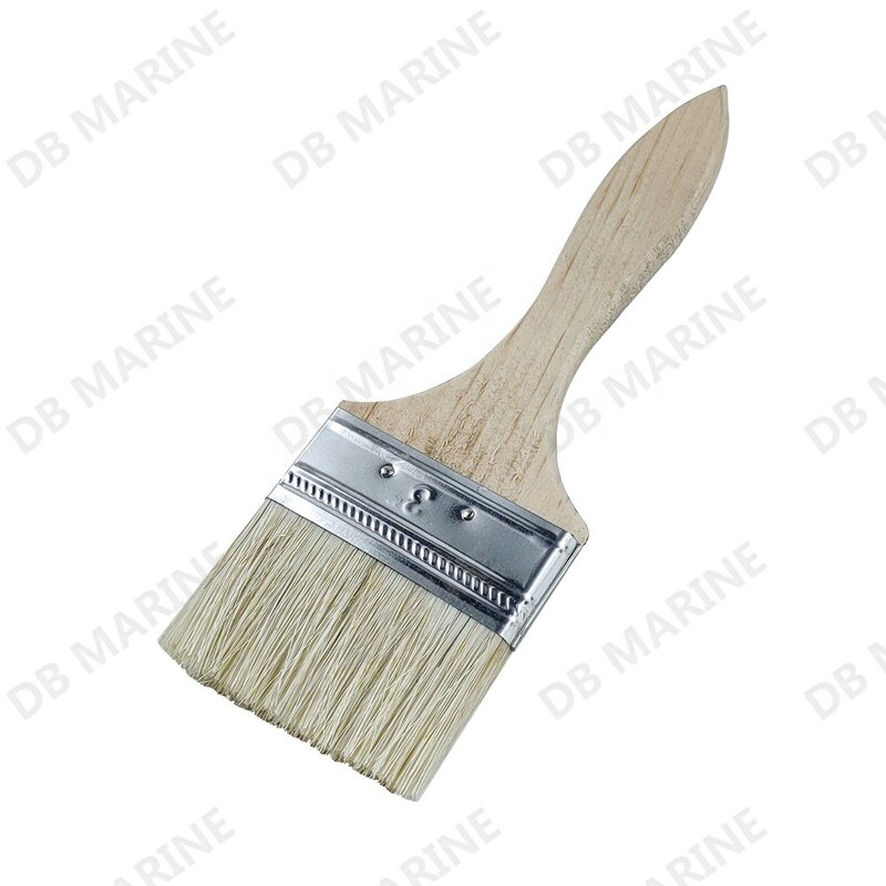 Paint Brush - IMPA510101-09 Wooden Handle Flat Bristle Industrial Wall