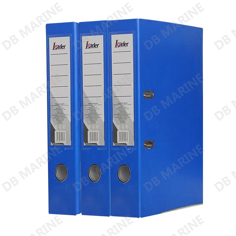 Letter File - 470201 Blue Office Hard Cover with Lever Fastener Letter File