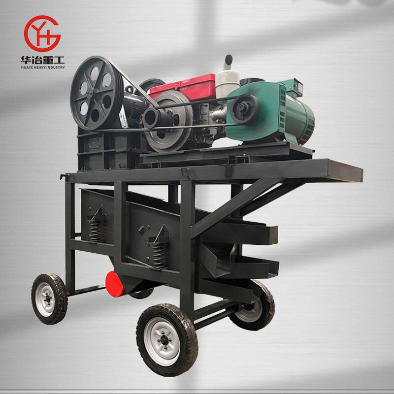 Jaw Crusher Manufacturer - HUAYE PE150X250 Diesel 6-15t/h Vibrating Screen Mining Gravel