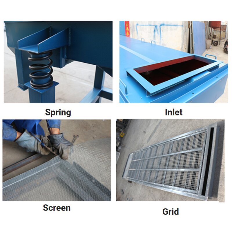 Vibrating Screen - Linear Hot Sand Efficient Separation New Motor Condition