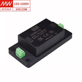 DC-DC Converter Manufacturer - MEAN WELL DDRH-15-24P 15W High Input 150-1500Vdc for Solar & Power Systems
