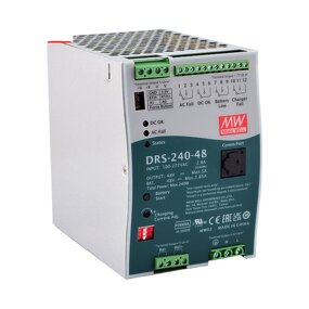 Power Supply Manufacturer - MEANWELL DRS Series 240W-480W All-In-One Intelligent for Lithium & Lead-Acid