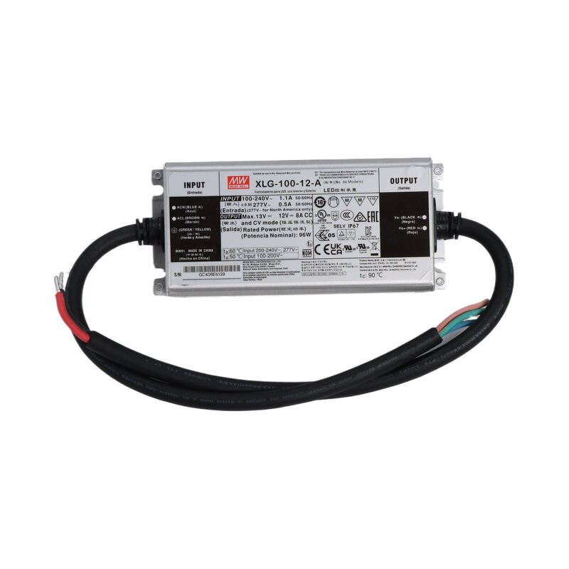 LED Driver Manufacturer - Mean Well XLG-100-12-A 100W 12V IP67 Constant Voltage for Outdoor Lighting USA Shipping