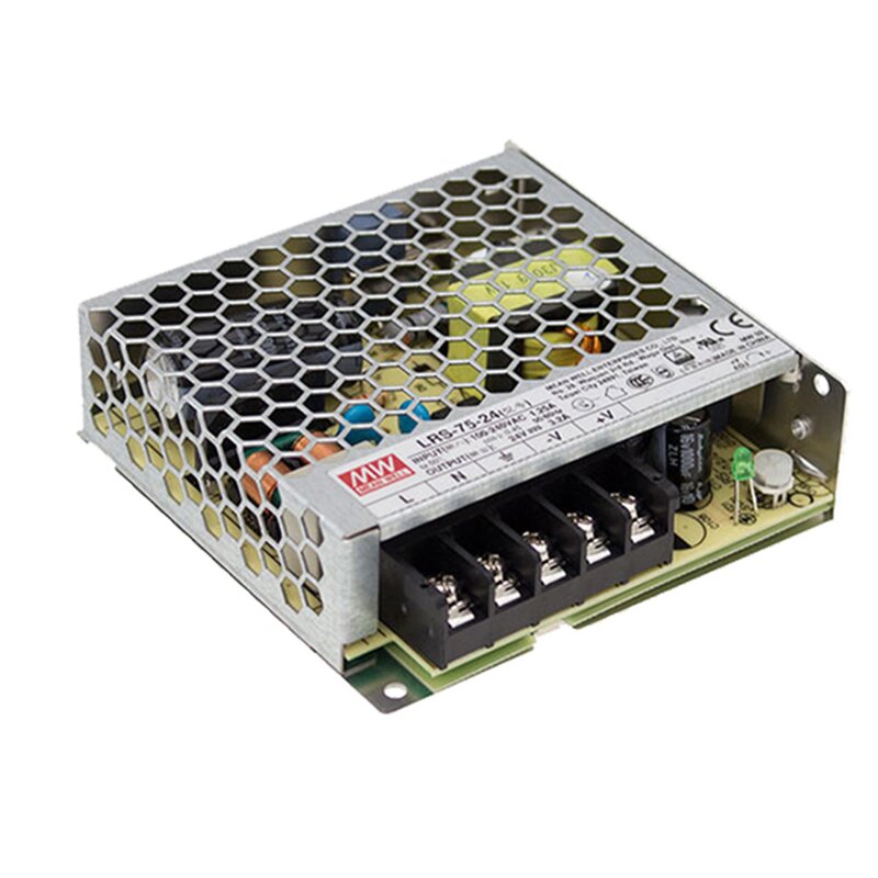 Power Supply Manufacturer - Mean Well LRS-75-24 24V 3.2A 75W 90% Eff. for USA Shipping