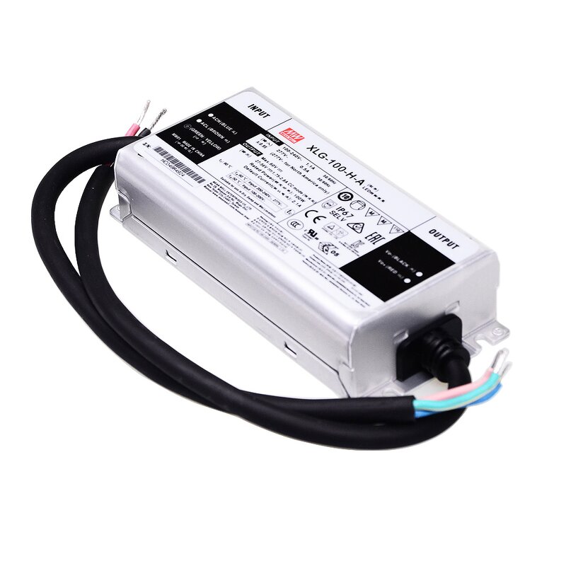 LED Driver Manufacturer - Mean Well XLG-100-H-A 100W 24V 2.1A IP67 Waterproof Wide Input
