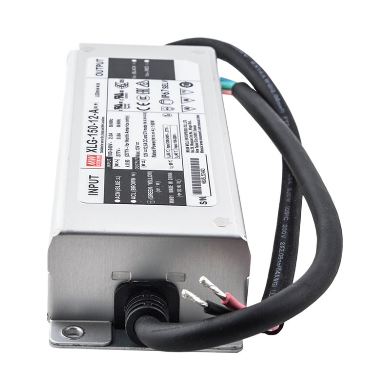 LED Driver Manufacturer - Mean Well XLG-150-12-A 150W 12V 12.5A 91.5% Eff. IP67 for USA Shipping