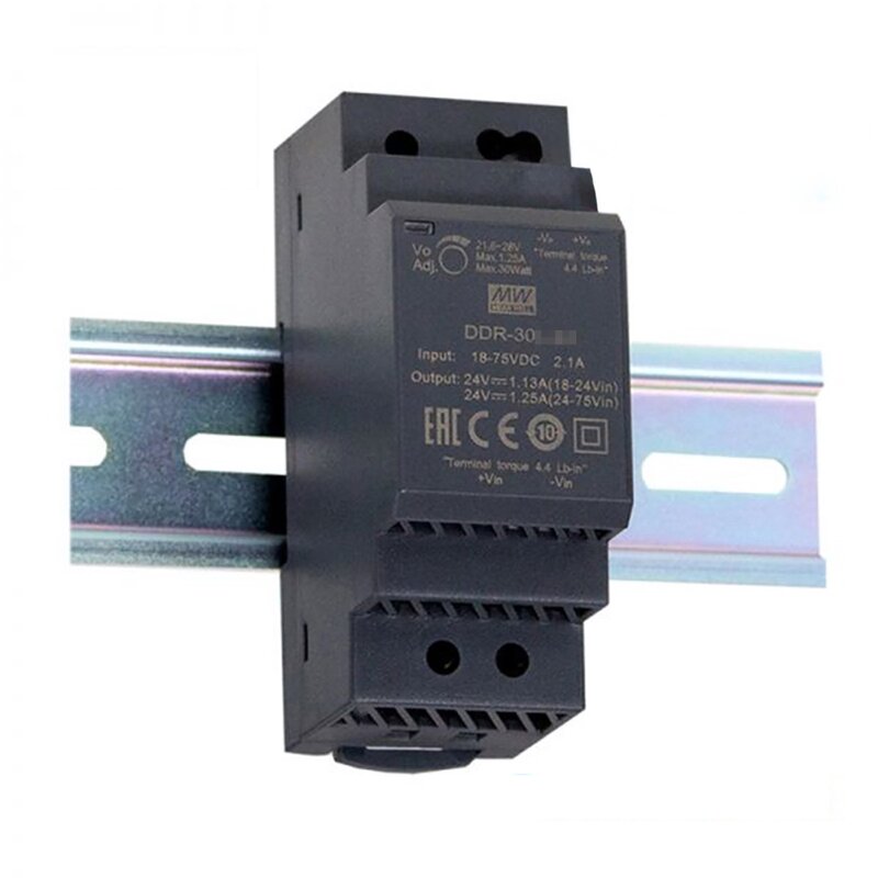 DC-DC Din Rail Converter Manufacturer - MEANWELL DDR Series 15W-60W for Industrial System