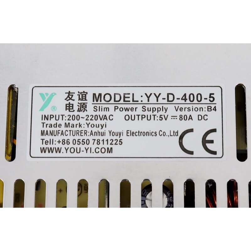 LED Display Power Supply Manufacturer - High-Eff 176-264VAC 80A/60A/40A 5VDC for LED Display Driver