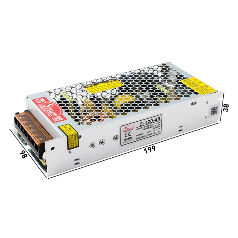 Switching Power Supply Manufacturer - SMUN 120W S-120-40 40V3A for Displays & Monitoring