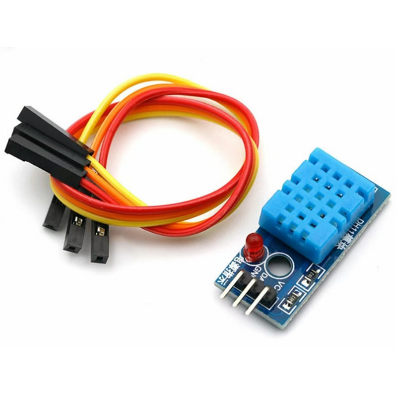 Temp Humidity Sensor - DHT11 3.3V-5V Digital Module with Dupont Wires