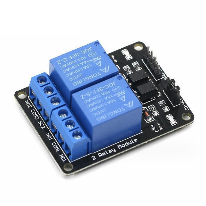 Relay Module - 2 Way 5V 12V DC Optocoupler Protection Relay Expansion