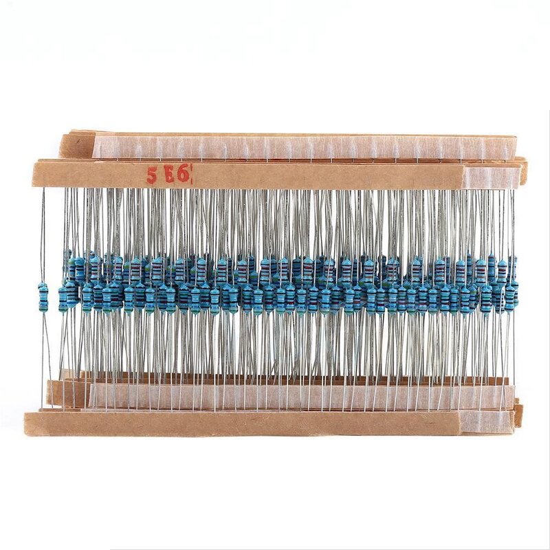 Resistor Kit - 1280PCS 1/4W 1% 1ohm-10Mohm 64 Values Metal Film