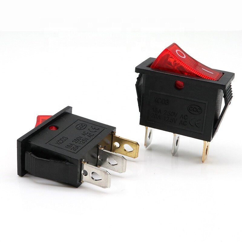 Rocker Switch - KCD1-2-101 2 Feet 2 Files Power Button Switch