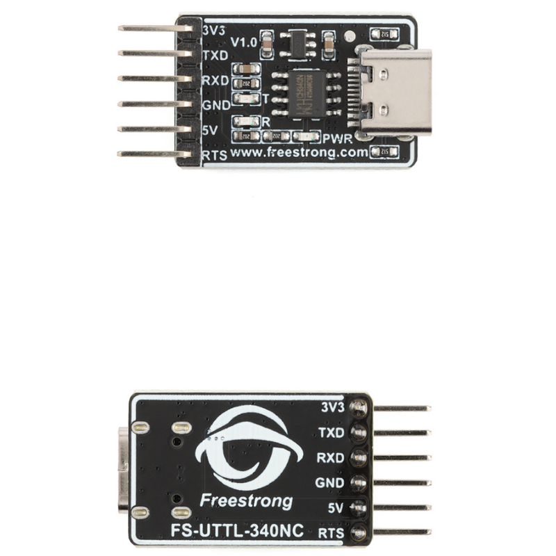 USB Adapter - FS-UTTL-340NC Type-C CH340NC 5V to 3.3V USB to TTL