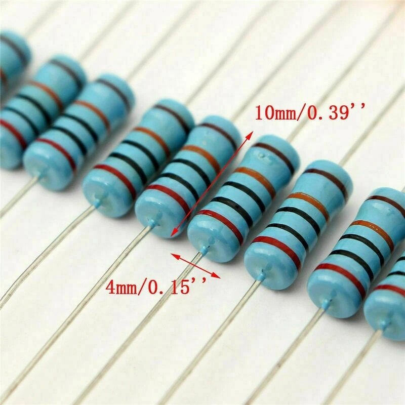 Resistor Kit - 1220PCS 1W 1% 1R-2.2M 122 Values Metal Film