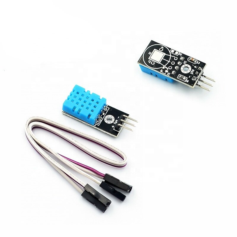 Temp Humidity Sensor - DHT11 3.3V-5V Digital Module with Dupont Wires