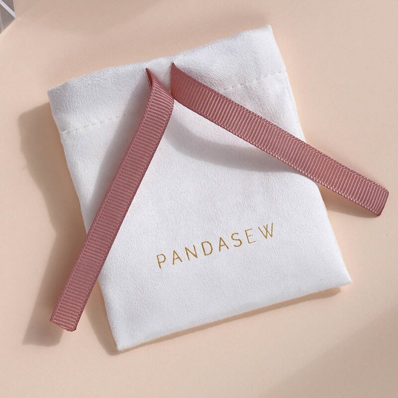 Jewelry Pouch Manufacturer - Custom Logo 3X4 Inch Flannel Suede Drawstring Pouch