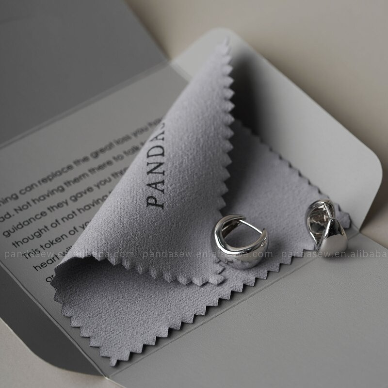 Polishing Cloth - Custom Logo Silver Jewelry Cleaning Cloth Individual Package