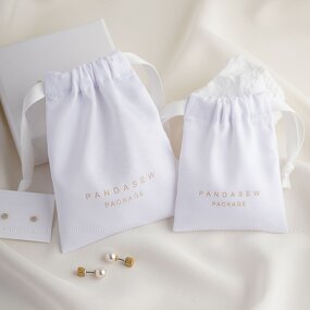 Satin Pouch Manufacturer - Custom Logo Dense Silk Satin Dust Bag Jewelry Drawstring