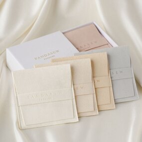 Jewelry Pouch Manufacturer - Custom Logo Microfiber Thickened Earrings Necklace Pouch