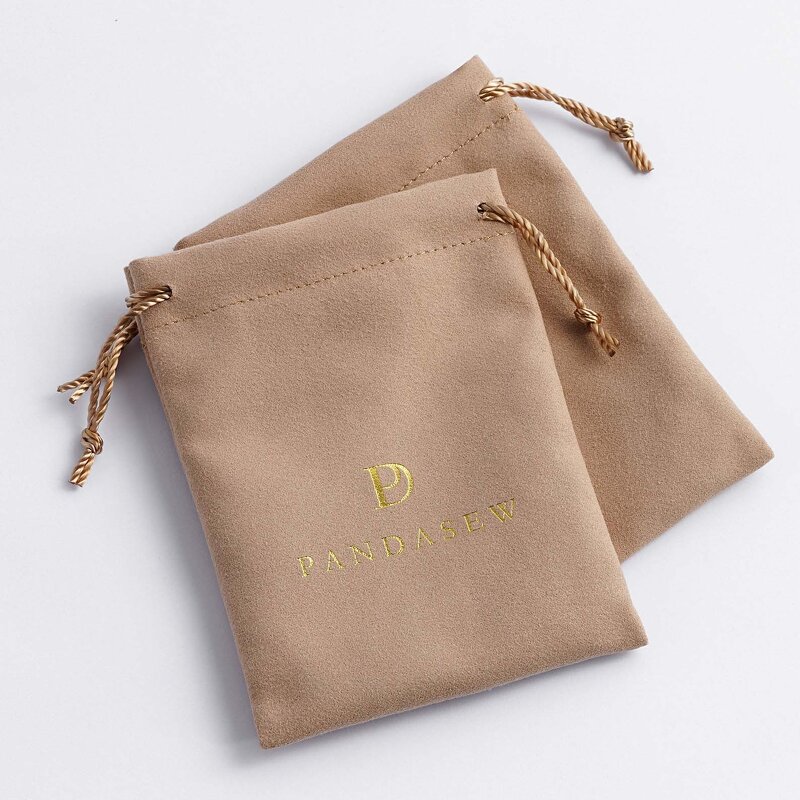 Velvet Pouch Manufacturer - Custom Logo Coffee Velvet Necklace Ring Earring Pouch